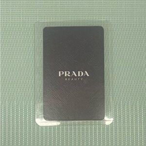 Prada Beauty Black Playing Card in Case  8 of ♦️